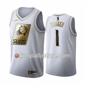 Phoenix Suns Devin Booker 1 Nike 2019-2020 Valkoinen Golden Edition Miesten Pelipaidat Swingman 